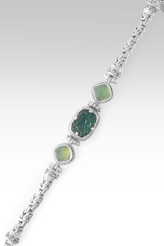 No More Fear Bracelet™ in Green Onyx & Green Chalcedony 6.75 - 7.5