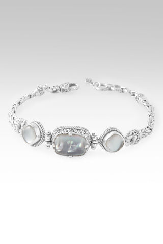 No More Fear Bracelet™ in White Mother of Pearl & Quartz 6.75 - 7.5