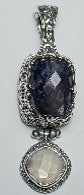 No More Worries Pendant™ in White Mother of Pearl & Quartz