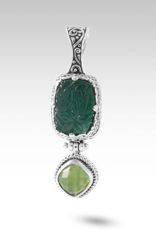 No More Worries Pendant™ in Green Onyx & Green Chalcedony