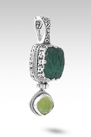 No More Worries Pendant™ in Green Onyx & Green Chalcedony