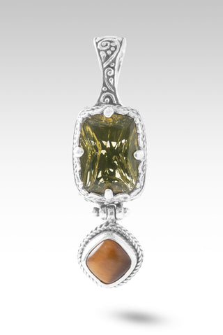 No More Worries Pendant™ in Olive Quartz & Tiger's Eye