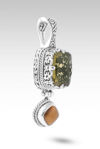 No More Worries Pendant™ in Olive Quartz & Tiger's Eye