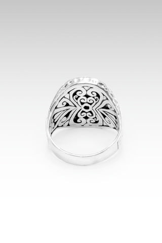 Sterling Silver Celestial Blue™ Mystic Moissanite Round Ring™