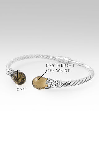 I Believe, I Overcome Tip-to-Tip Bracelet™ in Olive Quartz 6.75