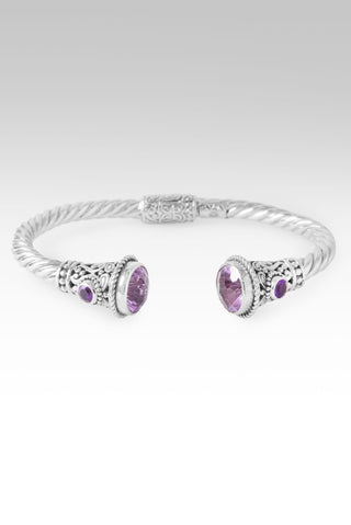 Everlasting Hope Tip-to-Tip Bracelet™ in Rose De France Amethyst & Amethyst 6.5