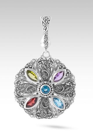 Searching Completed Pendant™ in London Blue Topaz, Amethyst, Swiss Blue Topaz, Garnet & Peridot