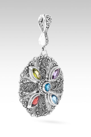 Searching Completed Pendant™ in London Blue Topaz, Amethyst, Swiss Blue Topaz, Garnet & Peridot
