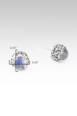 Sees My Worth Earrings™ in Rainbow Moonstone