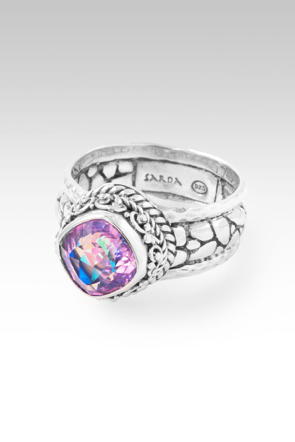 Serene Spirit Ring™ in Rainbow Sherbet™ Mystic Quartz | Sterling Silver ...