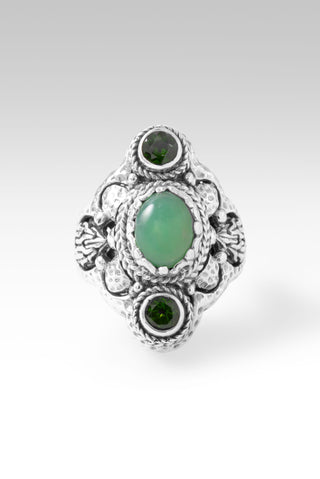 I Can With U Ring™ in Chrysoprase & Chrome Diopside 5