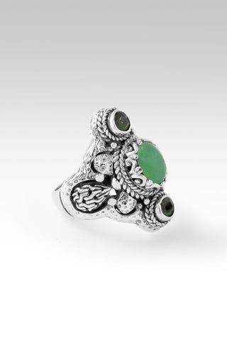 I Can With U Ring™ in Chrysoprase & Chrome Diopside 5