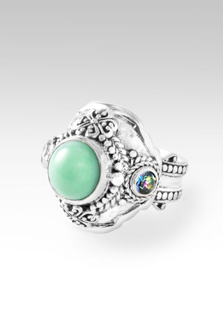 UR Word, Is Peace Ring™ in Mint Chrysoprase & Bali Crush™ Mystic Topaz 5