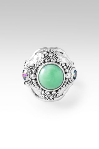 UR Word, Is Peace Ring™ in Mint Chrysoprase & Bali Crush™ Mystic Topaz 5