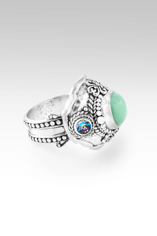 UR Word, Is Peace Ring™ in Mint Chrysoprase & Bali Crush™ Mystic Topaz 5