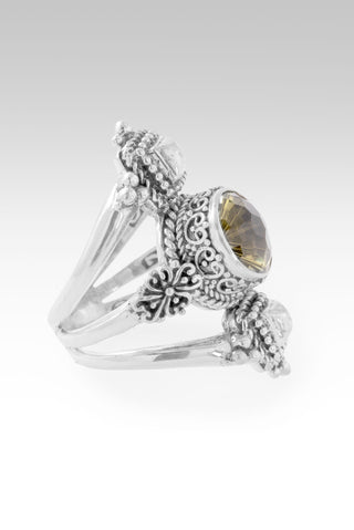 Heavenly Whispers Ring II™ in Olive Quartz 5