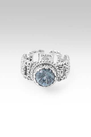 Keep Praying for Healing Ring™ in Arctic Blue Topaz 5