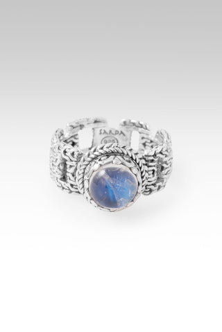 Keep Praying for Healing Ring™ in Rainbow Moonstone 5