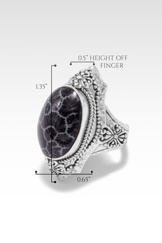 Grace Changes Everything Ring™ in Black Indonesian Coral