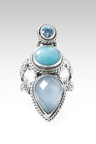 U Meet Me in Need Ring™ in Amazonite & Quartz, Amazonite & Blue Zircon 5