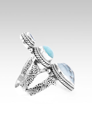 U Meet Me in Need Ring™ in Amazonite & Quartz, Amazonite & Blue Zircon 5