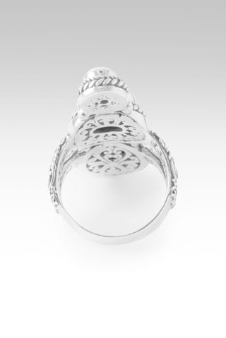 Power That's Greater Ring™ in Black Spinel, Black Coral & Freshwater Pearl 5