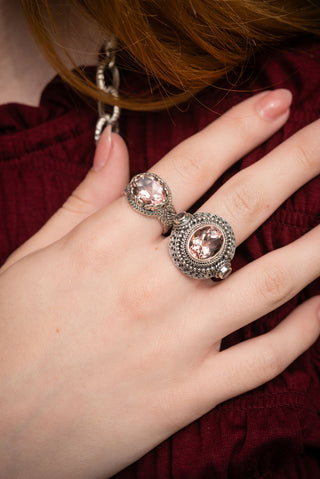 Somebody's Love Ring™ in Always True Rose™ Mystic Quartz & J P Topaz™ Mystic Topaz