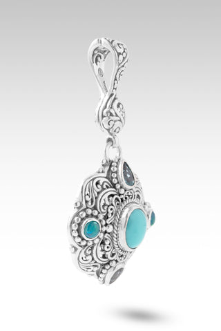 Stronger Together Pendant™ in Mexican Turquoise, Paraiba Apatite & Paraiba Ethiopian Opal