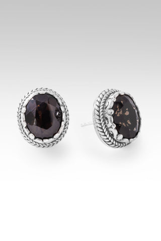 Troubles? It's A God Problem Earrings™ in Smoky Quartz