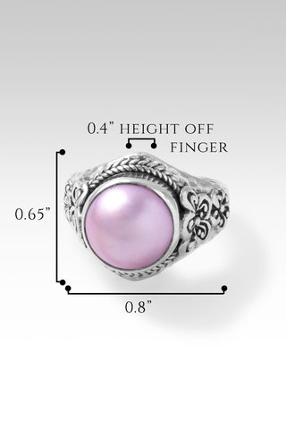 Garden Grace Ring™ in Pink Mabe Pearl