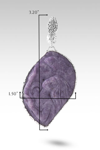 Parted Water Pendant™ in Lepidolite