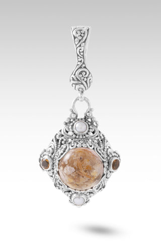 Love Restores Broken Pendant™ in Brecciated Mookaite, Freshwater Pearl & Citrine