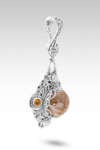 Love Restores Broken Pendant™ in Brecciated Mookaite, Freshwater Pearl & Citrine