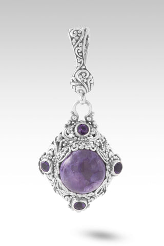 Love Restores Broken Pendant™ in Charoite & Amethyst