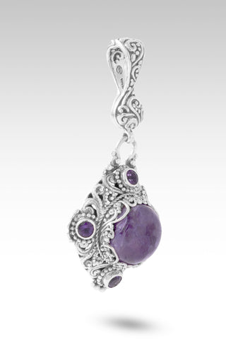 Love Restores Broken Pendant™ in Charoite & Amethyst