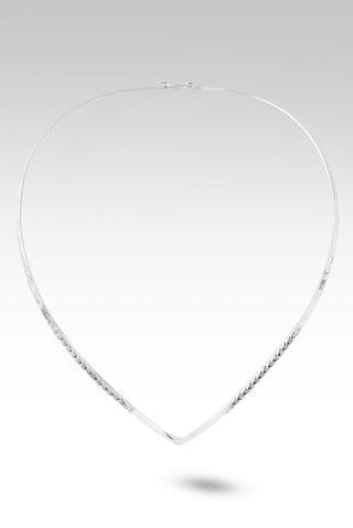 My Conqueror & King V-Collar Necklace™ in Chainlink & Hammered 16