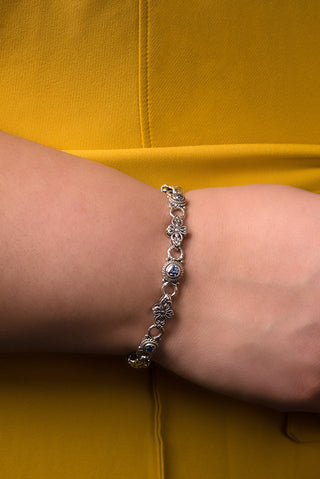 Janyl Adair Celestial Blue™ Mystic Moissanite Round Bracelet