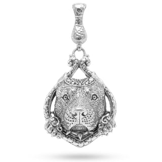 Sterling Silver Watermark Pitbull Pendant With Magnetic Enhancer Bail™