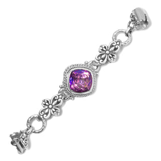 STERLING SILVER JANYL ADAIR SUMMER PEACH™ MYSTIC QUARTZ BRACELET COMPONENT™