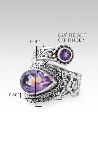 A New Kind of Freedom Ring™ in Evening Shadows™ Mystic Quartz & Amethyst - Bypass - only found at SARDA™