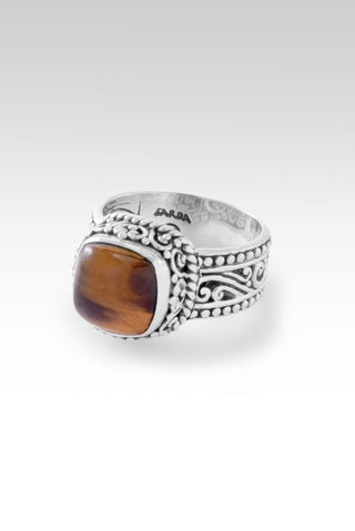 Act with Kindness Ring™ in Brown Tiger's Eye - Magnetic Enhancer Bail - SARDA™
