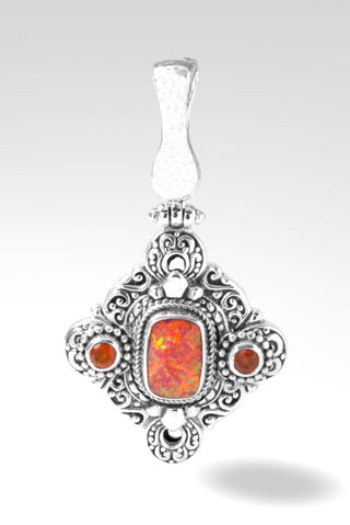 Act With Love Pendant™ in Alizarin Crimson Simulated Opal - Magnetic Enhancer Bail - SARDA™