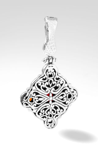 Act With Love Pendant™ in Alizarin Crimson Simulated Opal - Magnetic Enhancer Bail - SARDA™
