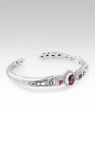 Admiration Cuff™ in Pink Fluorite & Rhodolite Garnet - Cuff - only found at SARDA™
