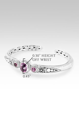 Admiration Cuff™ in Pink Fluorite & Rhodolite Garnet - Cuff - only found at SARDA™