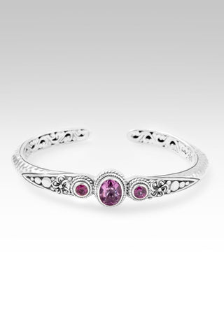 Admiration Cuff™ in Pink Fluorite & Rhodolite Garnet - Cuff - only found at SARDA™