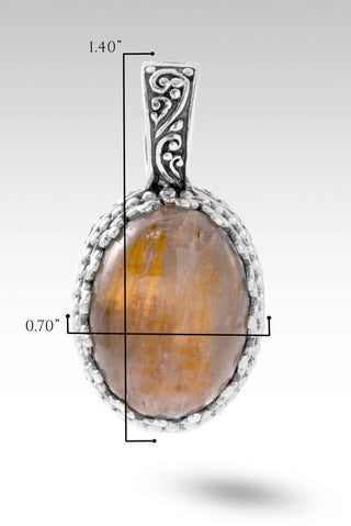 All Creation Sings Pendant™ in Cacoxenite - Single Stone - only found at SARDA™