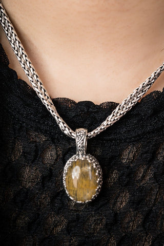 All Creation Sings Pendant™ in Cacoxenite - Single Stone - only found at SARDA™