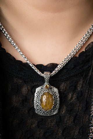 All Creation Sings Pendant™ in Cacoxenite & Citrine - Multi Stone - only found at SARDA™