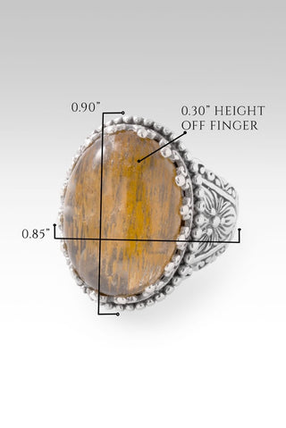 All Creation Sings Ring II™ in Cacoxenite - Dinner - only found at SARDA™